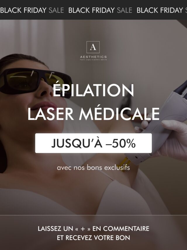 🔥 Épilation laser jusqu’à –50% — uniquement avec nos bons exclusifs Black Friday !
Vous rêvez d’une peau lisse durablement ? Notre laser médical CUTERA est la méthode la plus efficace, sûre et confortable pour éliminer les poils indésirables.

✨ Pourquoi essayer maintenant ?
• Résultats visibles dès les premières séances
• Convient à toutes les zones
• Confort maximal, efficacité optimale
• Équipements médicaux et procédures réalisées par des spécialistes certifiés

💥 Et surtout :
Pendant le Black Friday, profitez de bons jusqu’à –50% pour l’épilation laser et choisissez librement les zones que vous souhaitez traiter.
Rendez-vous dans nos highlights Black Friday pour acheter votre bon en ligne.
Prenez soin de vous pendant que l’offre est toujours valable !

📍 Nos adresses :
• Rue du Rhône 17, Genève
• Alpinastrasse 23, Gstaad
• Av. Claude-Nobs 2, Montreux

#medecineesthetiquegeneve#laserCutera#epilationgeneva