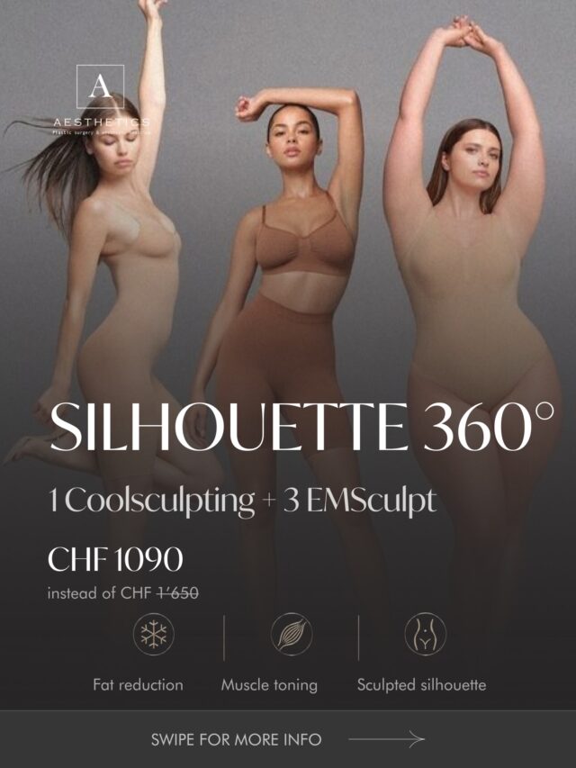 Some areas of the body can stay resistant — even with a healthy lifestyle, regular movement and balanced nutrition.

That is where a combined body contouring approach can make the difference.

Our Silhouette 360° program combines:

CoolSculpting — to target stubborn localized fat through controlled cooling.
EMSculpt — to stimulate deep muscle contractions and help tone, strengthen and define the area.

Together, they work on two key aspects of the silhouette:
localized fat reduction + muscle definition.

This offer is ideal for patients who want a more sculpted, refined body contour without surgery and with no downtime.

Limited-time offer:
1 CoolSculpting applicator + 3 EMSculpt sessions — CHF 1090
2 CoolSculpting applicators + 3 EMSculpt sessions — CHF 1390

Not sure which package is right for you?
Our team will help you choose the most suitable option according to your body, treatment area and goals.

Book your consultation and start your Silhouette 360° plan.

Results may vary from person to person.

Contact us:
📞 Geneva: +41 22 732 22 23 | WhatsApp: +41 79 931 20 66

#coolsculptinggeneva #emsculptgeneva #bodycontouringgeneva #aestheticmedicinegeneva #aestheticsclinicgeneva